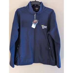 MILLER LITE Core 365  Navy Jacket Fleece Lined Size XL Stretch Coat